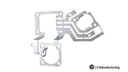 Preparing laser-cut 6061 aluminum sheets for bending into electronic enclosure or chassis components.