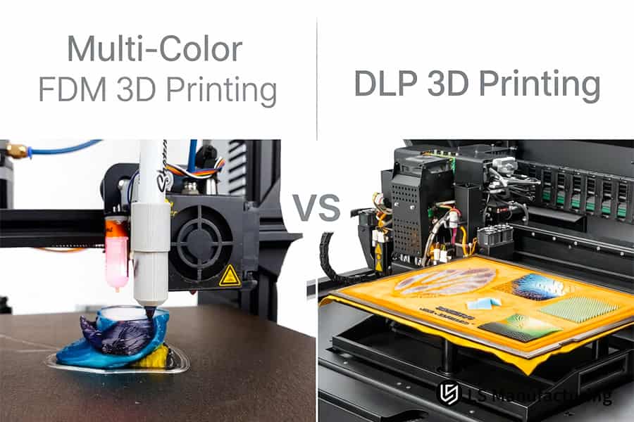 다색 FDM과 폴리젯 3D 프린팅은 감광성 수지 재료를 사용하여 작은 기계 부품을 구성합니다.