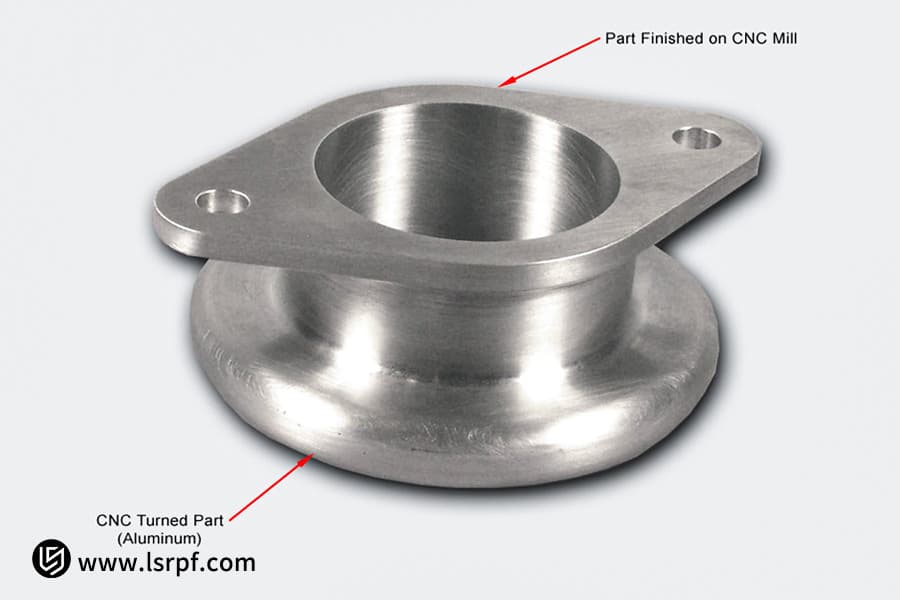 قطعة ألومنيوم متعددة العمليات مصنوعة باستخدام الحاسب الآلي من إنتاج شركة LS Manufacturing