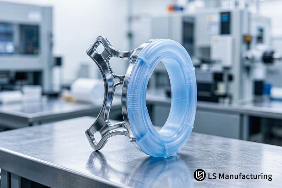 Компания Medical Overmolcing предлагает услугу по изготовлению силиконовых накладок синего цвета для металлических вставок хирургических инструментов.