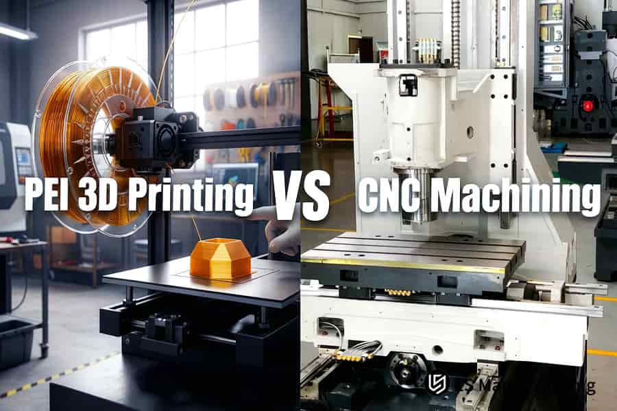 PEI 3D 打印与用于工业制造设备的 CNC 加工不锈钢夹具。