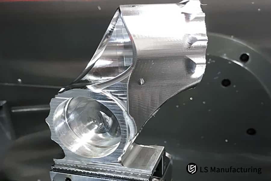 Precision 5-axis CNC aerospace aluminum machining by LS Manufacturing