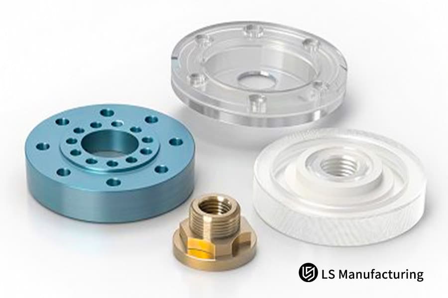 Set di campioni di lavorazione CNC in acrilico di precisione di LS Manufacturing