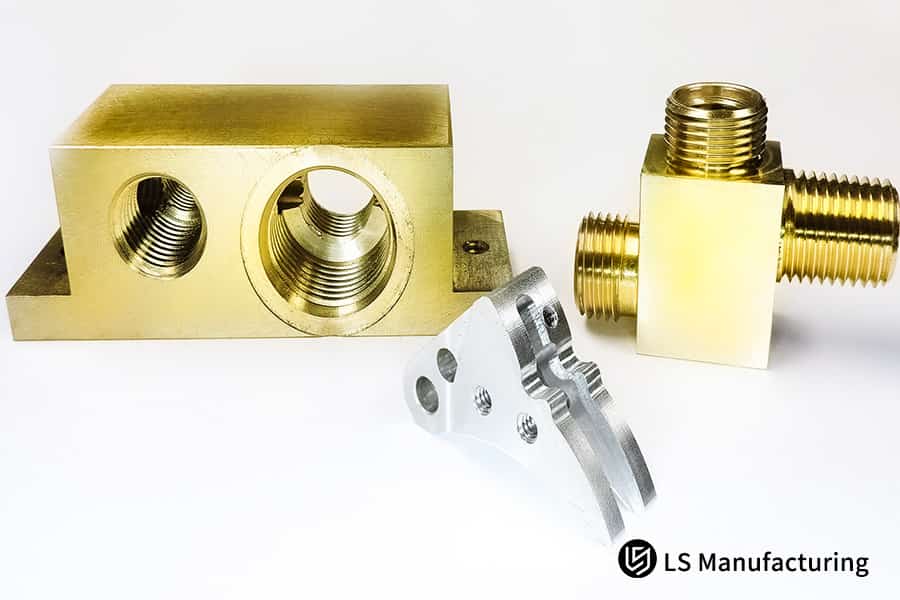 Precision CNC milled brass and metal components by LS Manufacturing