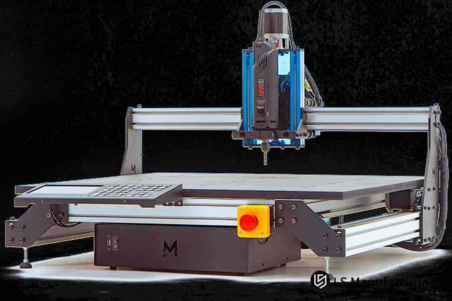 Precision CNC milling equipment operational diagram by LS Manufacturing