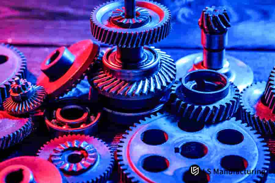 Precision spur and helical gear stack by LS Manufacturing