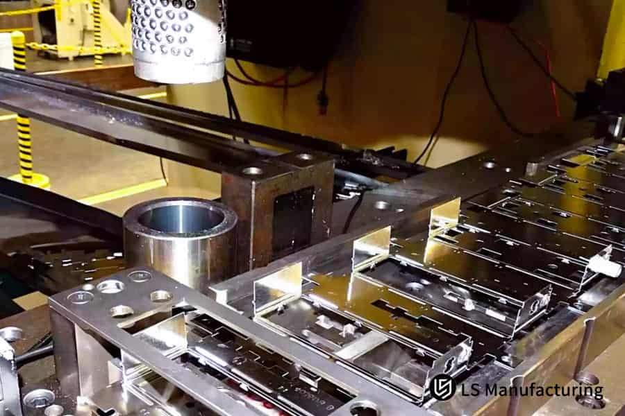 Precision stamping for EV cooling plate parts.