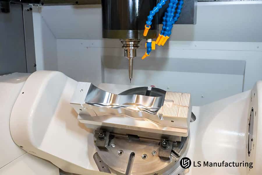 5-axis machining precision aluminum alloy rapid prototyping for product development.