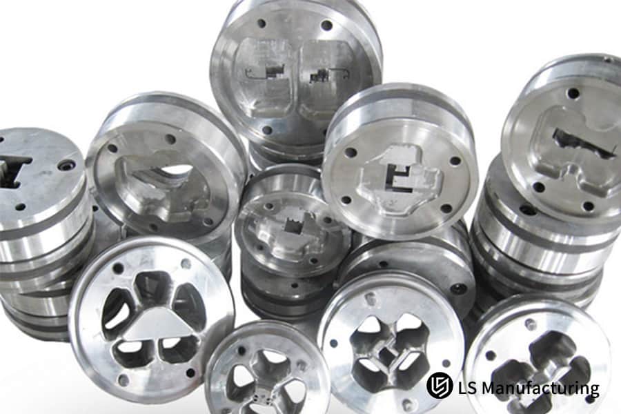 Complex aluminum parts with channels and holes