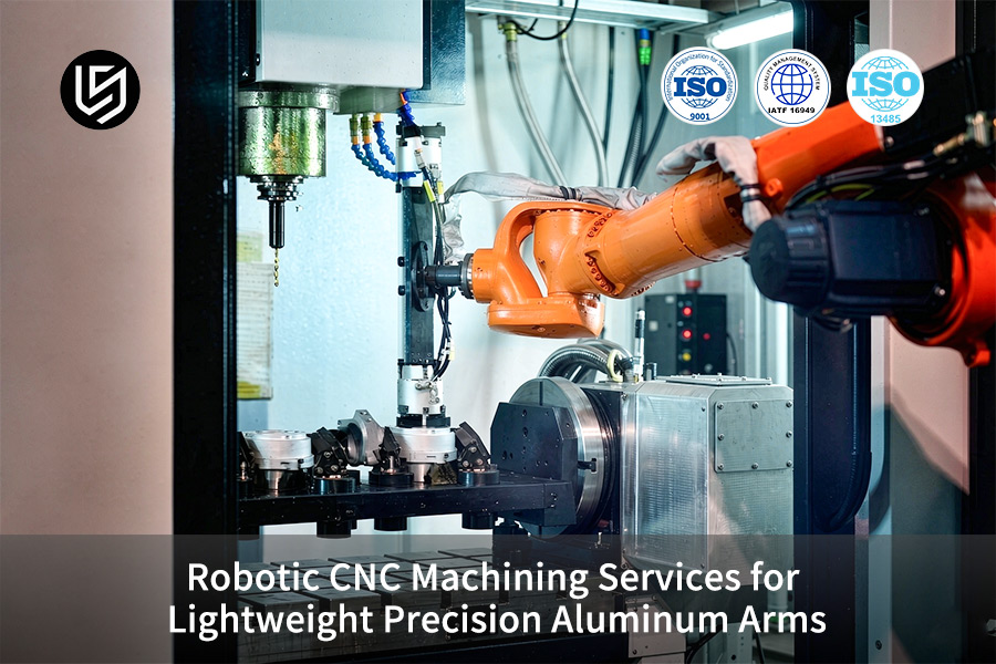 El servicio de mecanizado CNC robótico fresa brazos de aluminio ligeros con una tolerancia de ±0,004 mm.