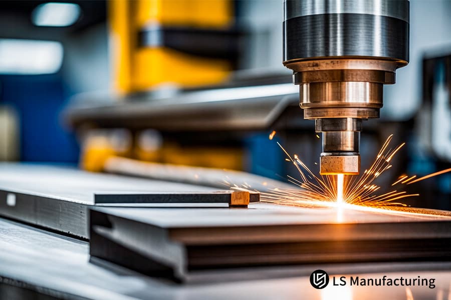 Les services de contrôle qualité de la tôle surveillent le perçage de la tôle d’aluminium 5052 pour les supports de capteurs automobiles.