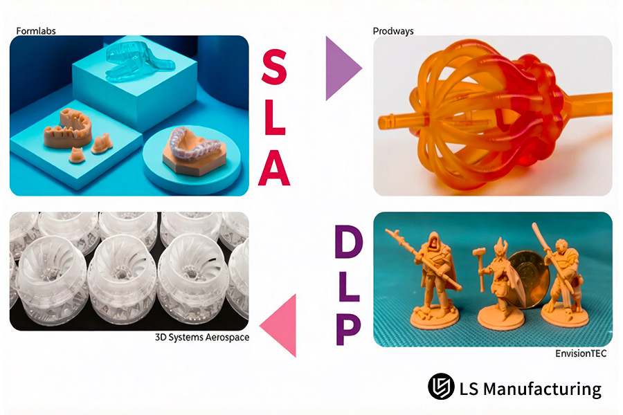 Modèles anatomiques en résine biocompatible à impression contrastée SLA et DLP pour la planification chirurgicale.