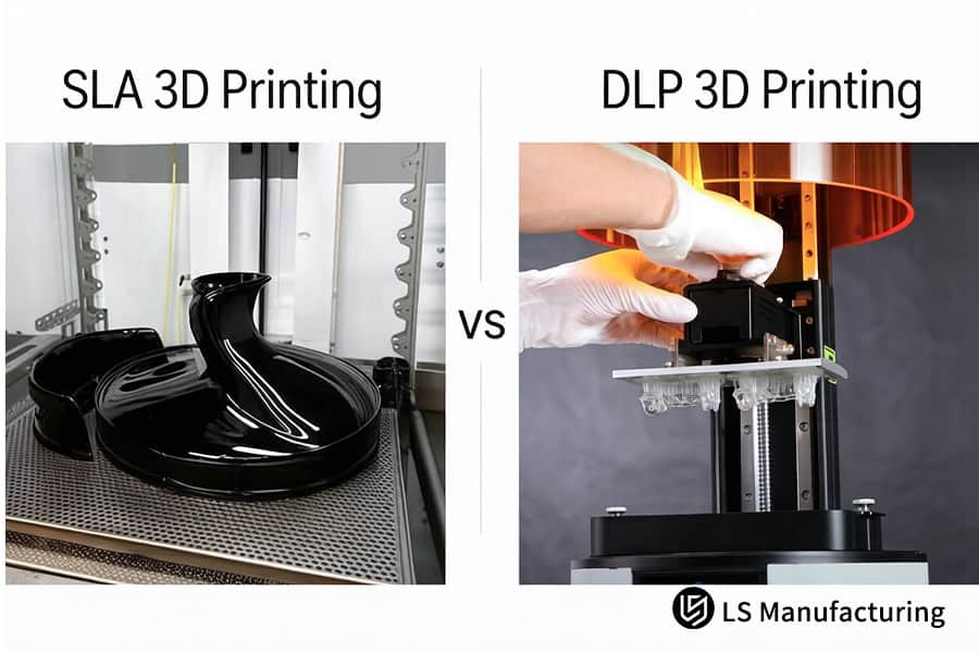 Les processus SLA et DLP contrastent avec les motifs en résine claire pour le moulage de bijoux et les prototypes complexes.