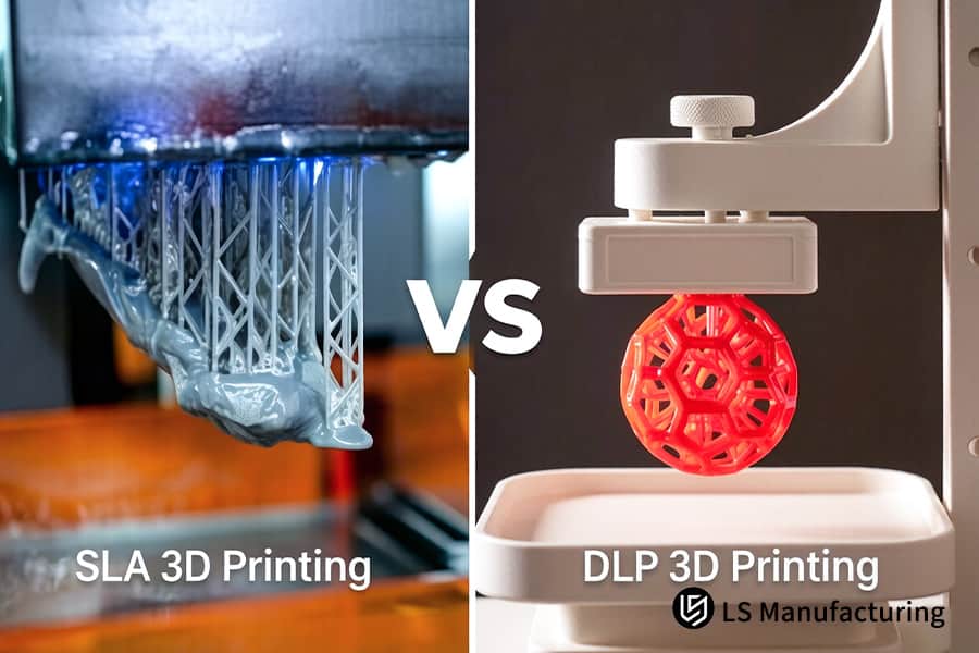 SLA versus DLP teste l'impression 3D des micro-engrenages en résine grise pour des assemblages d'ingénierie de précision.