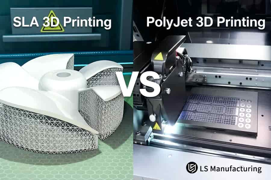 SLA 3D 打印形成叶轮，同时 PolyJet 生产检查夹具。