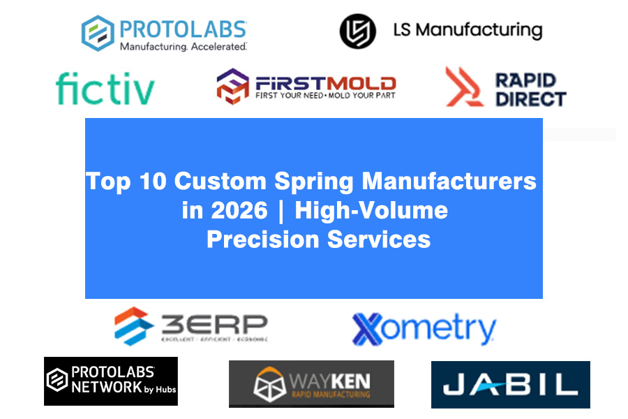 This visual guide features ten leading custom spring manufacturers for high volume precision services in 2026.