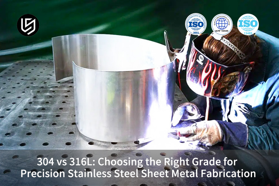 Welding in a custom steel sheet metal service