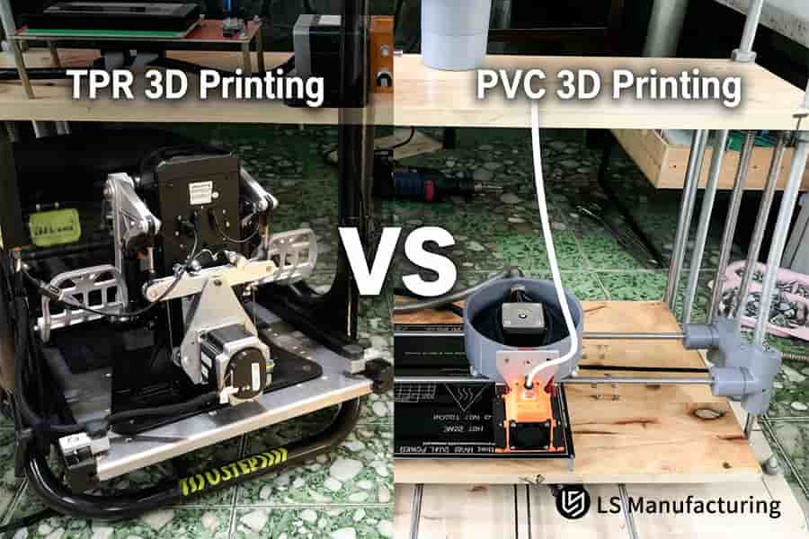 TPR and PVC materials are compared for 3D printing hotend heating blocks in workshop environments.